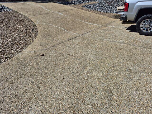 Concrete Driveway Unprotected