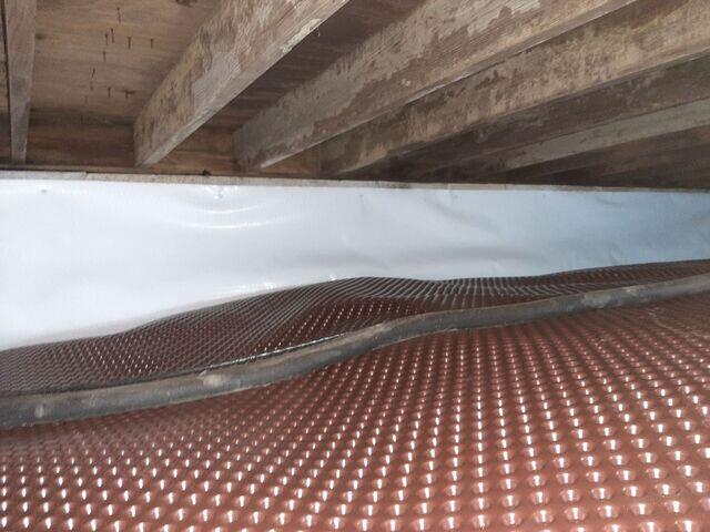 Drainage Matting Installed