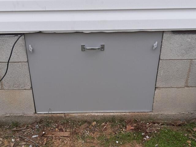 New Crawl Space Door
