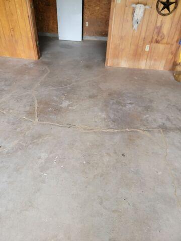 Concrete Cracks Sealed in the Garage