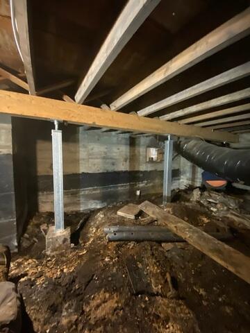 After - Crawl Space Secured with SmartJack® XT System