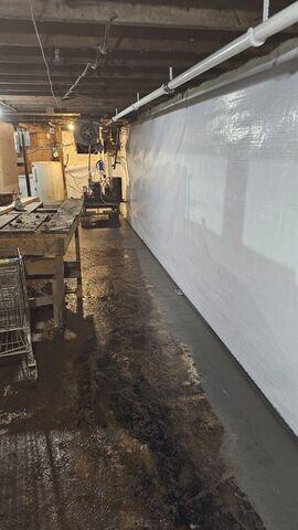After - Basement Waterproofed with CleanSpace® and WaterGuard®