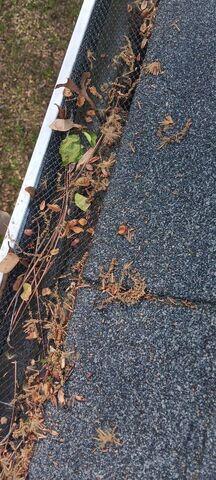 The old gutters and downspouts were frequently clogging