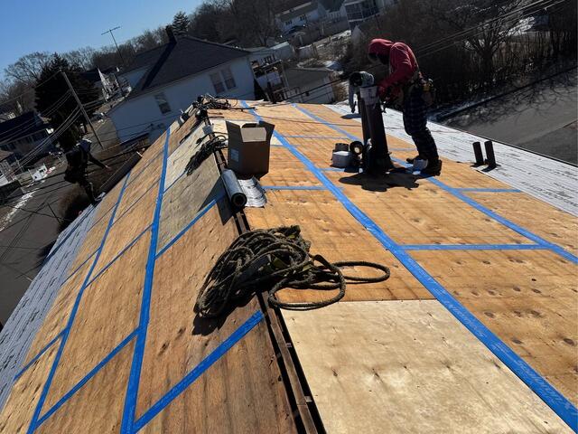 Seams Are Taped & Underlayment Is Installed