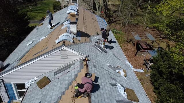 New Shingles Are Installed