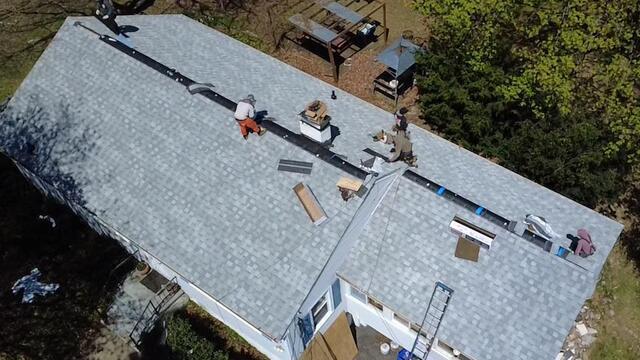 Ridge Vent Is Installed