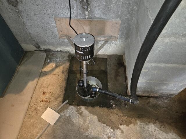 Before TripleSafe Sump Pump Installation