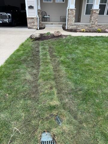 After Downspout Installation