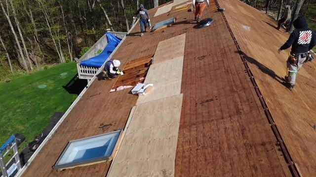 New Plywood Is Installed