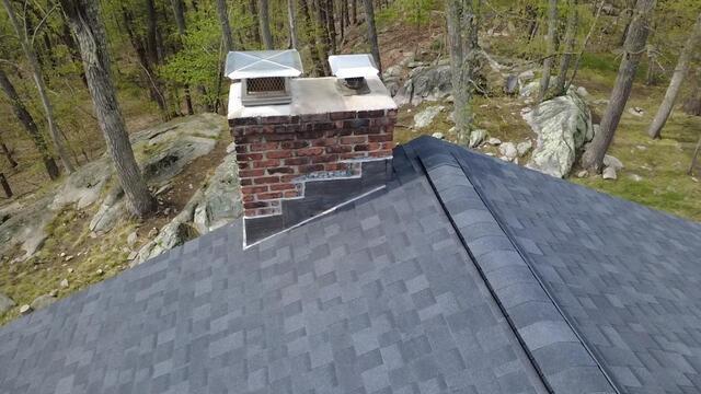 New Flashing Is Installed on the Chimney