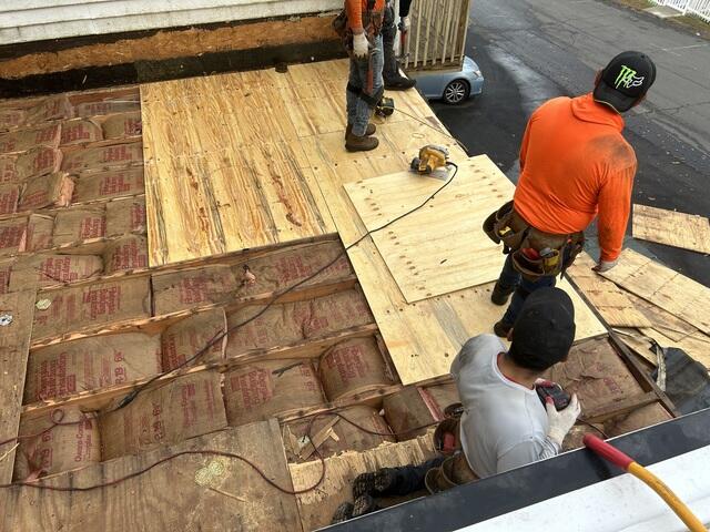 New Plywood Is Installed