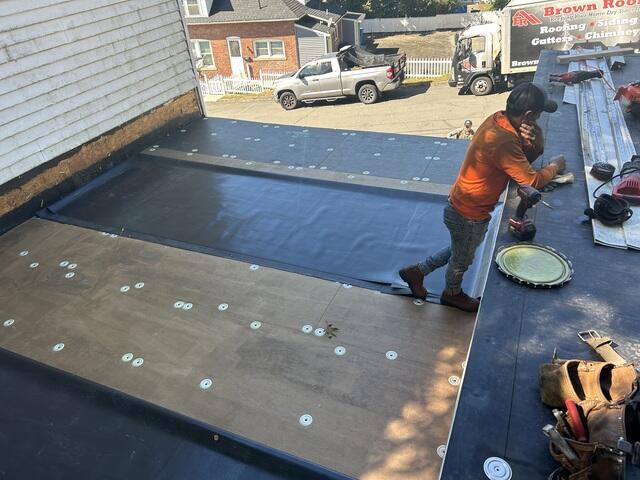 EPDM Membrane Is Installed