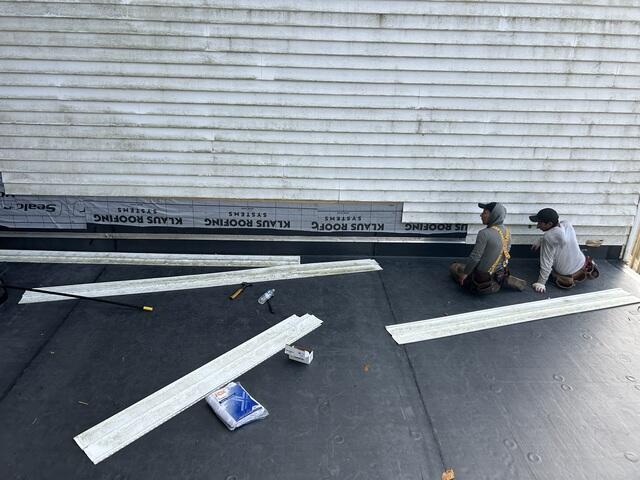 Membrane Is Installed on the Perimeter Wall