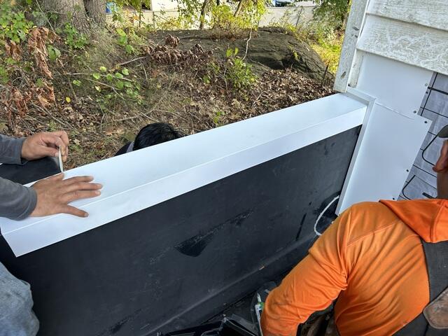 Finishing the Parapet Wall