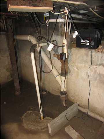 Old Crawl Space Sump Pump