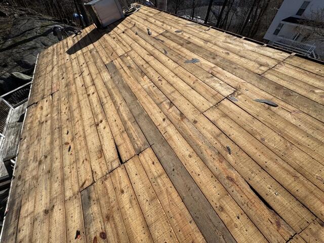 The Sheathing Is Exposed