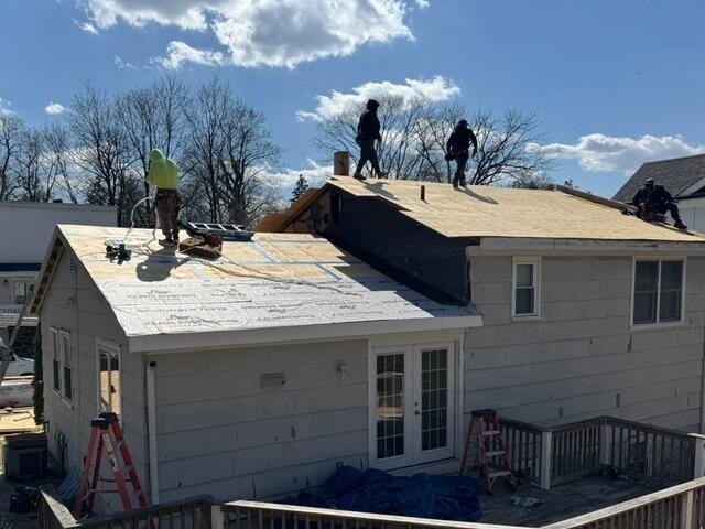 Seams Are Taped & Underlayment Is Installed