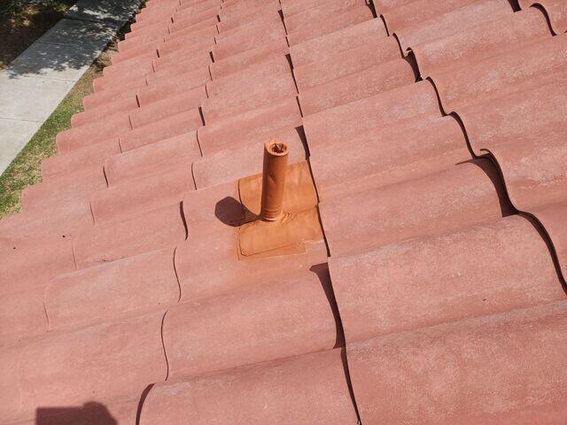 New Lead pipe painted.