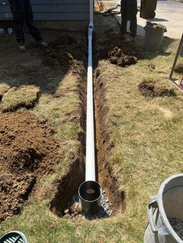 Extended Downspouts