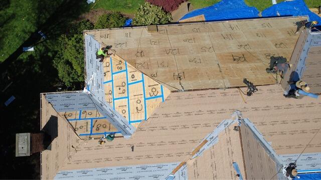 Seams Are Taped & Underlayment Is Installed