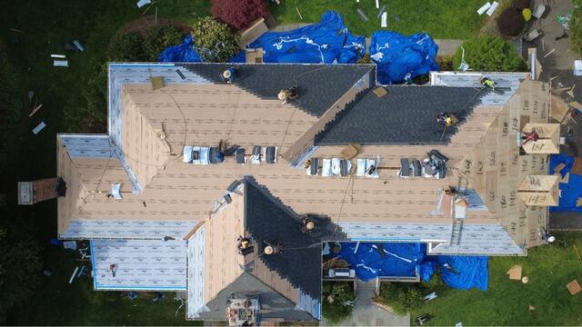 New Shingles Are Installed