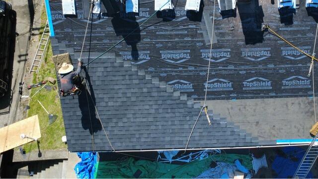 New Shingles Are Installed