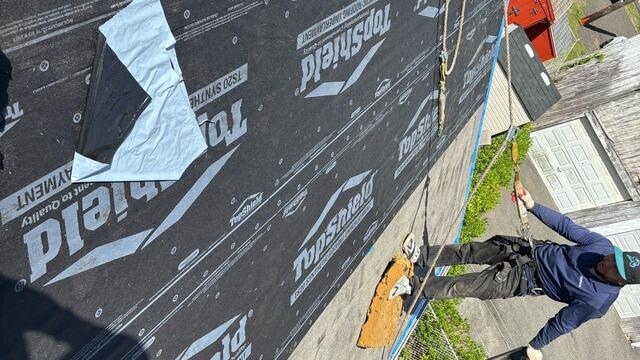 Underlayment Is Installed