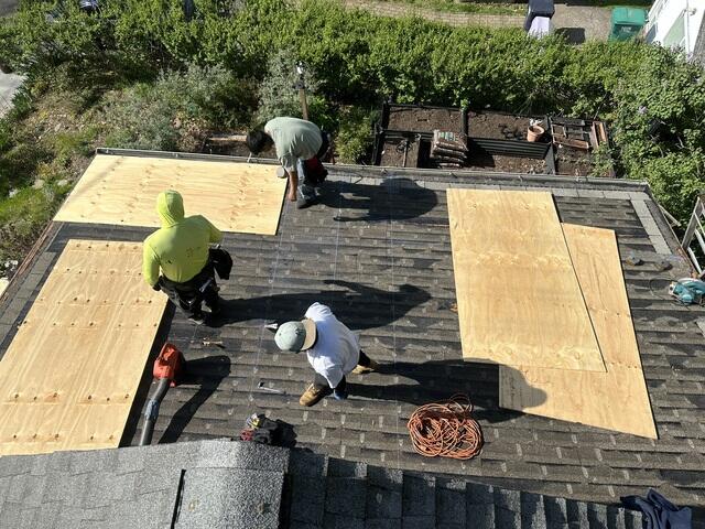 New Plywood Is Installed