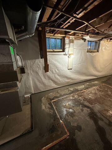 WaterGuard Installed at Floor Perimeter