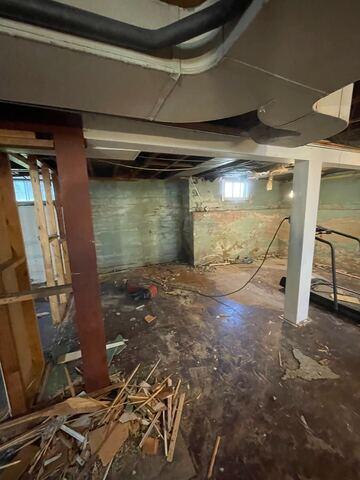 Perimeter Wall Exposed Before Waterproofing