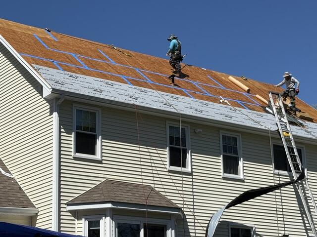 Seams Are Taped & Underlayment Is Installed