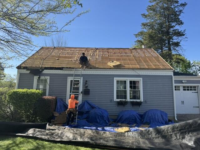 The Sheathing Is Exposed