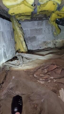 Moisture in Crawlspace