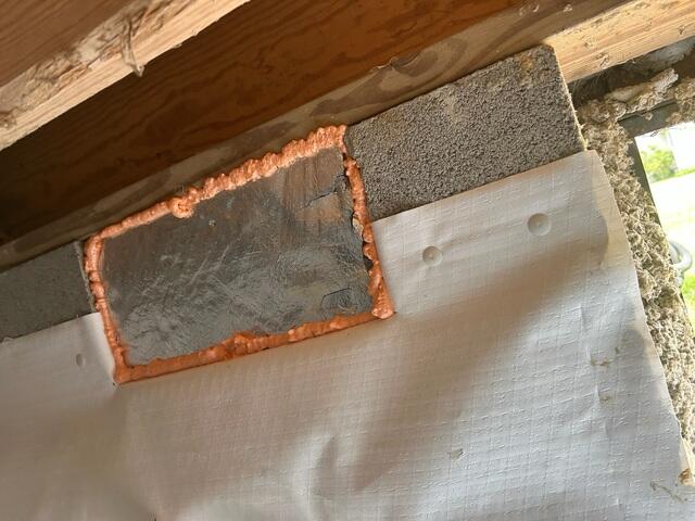 Vents Sealed with SilverGlo Panels