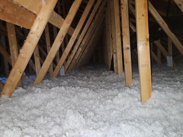 before TruSoft™ cellulose insulation upgrade