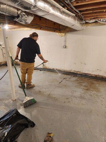 Installing Perimeter Drainage System