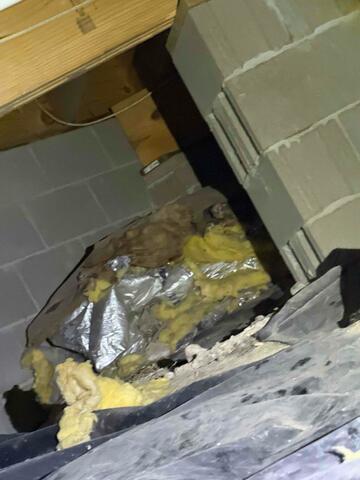 Insulation Falling down