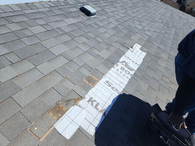 Adding Ice and Water on the Roof.