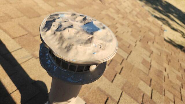 Hail Damage to the Vent