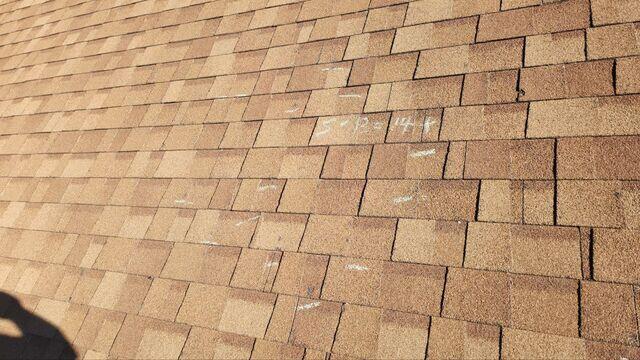 Hail Damage to the roof.