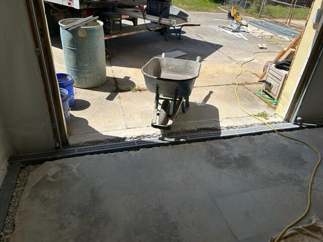 Trench Drain Placed