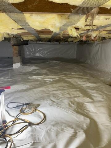 Crawlspace encapsulation with CleanSpace