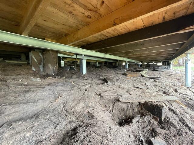 Structural Support Secured with SmartJacks and Helical Piers