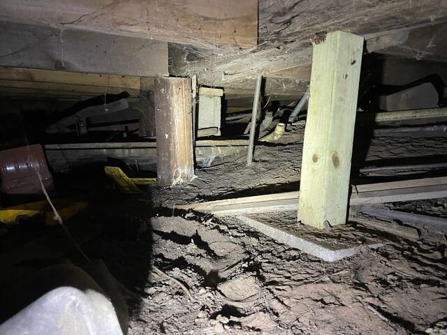 Failing Support System Before Repair