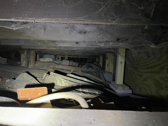 Crawl Space Before Stabilization Work