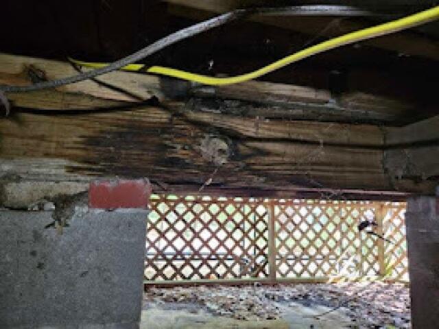 Rotten Rim Band Under Crawlspace Entry