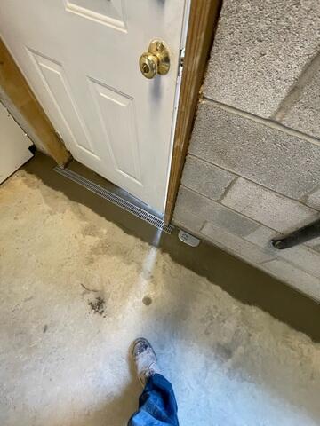 Trench Drain Installed