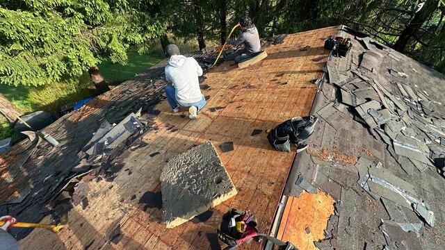 The Old Shingles Come Off