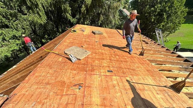 The Sheathing Is Examined