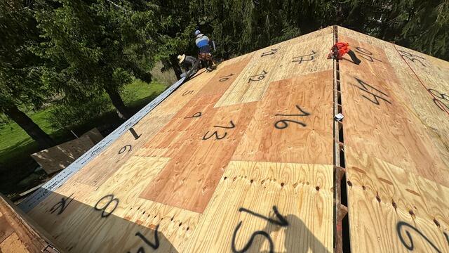 New Plywood Is Installed